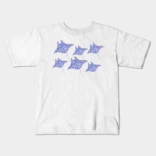 Manta Ray Pattern Kids T-Shirt